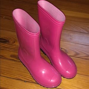 Girls Pink Rain boots